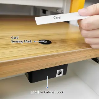 CABINET LOCK HIDDEN CARD, REMOTE, MOBILE APP