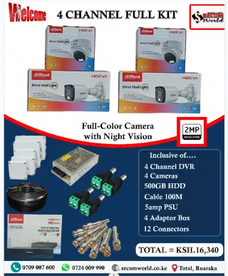 4-Channel Full HD CCTV Kit