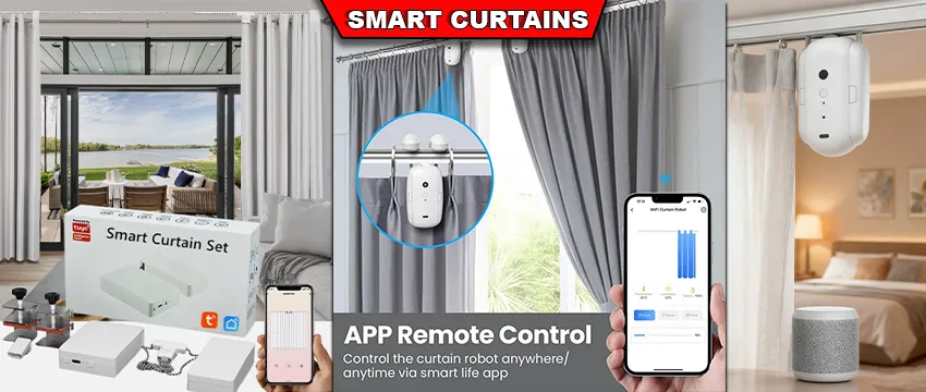 Smart curtains with app remote control — Secom World Kenya