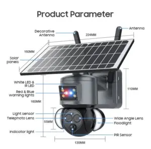 ST-538-6M-3L-4G-EU – TRIPLE LENS LINKAGE AI SOLAR ZOOM 15X 6MP 4G CAMERA