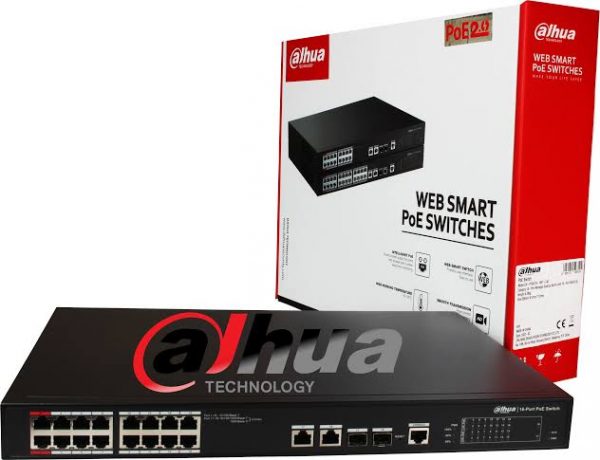 DH-PFS4218-16ET-240W uplink ginger web managed