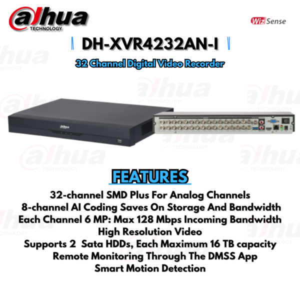 DVR DH-XVR4232AN - 32 channel dvr