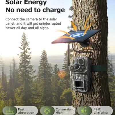 TRENDYGADGET C1-4G Inbuilt solar camera with GPRS