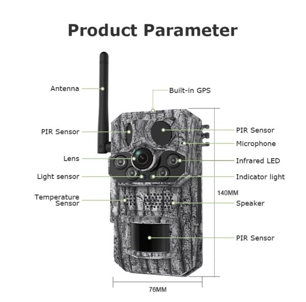 TRENDYGADGET C1-4G Inbuilt solar camera with GPRS - Image 3