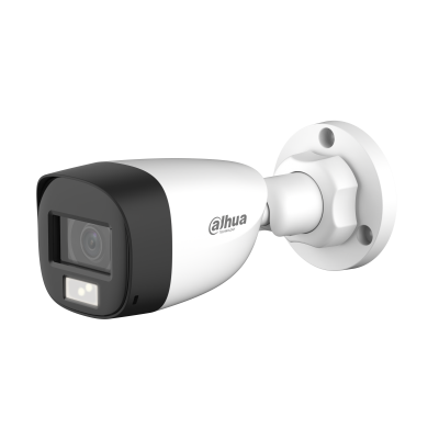 DAHUA DH-HAC-HFW1200CLP-IL-A-0360B 2MP HDCVI SMART DUAL LIGHT BULLET CAMERA (3.6MM, IP67, 20M IR/WARM LIGHT)
